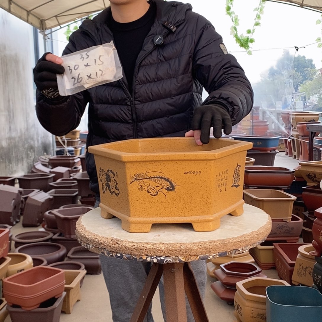 紫砂花盆紫砂花盆