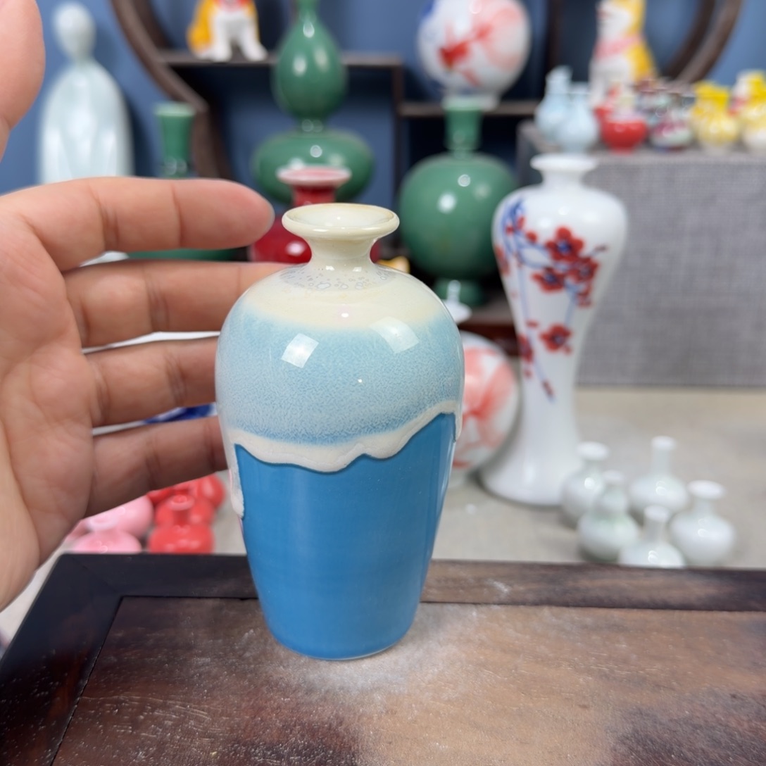陶瓷手工小花器摆件