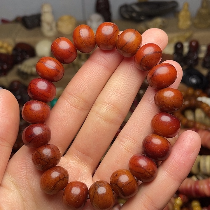 牛骨手串/手链微瑕1.4圆沉血料手持