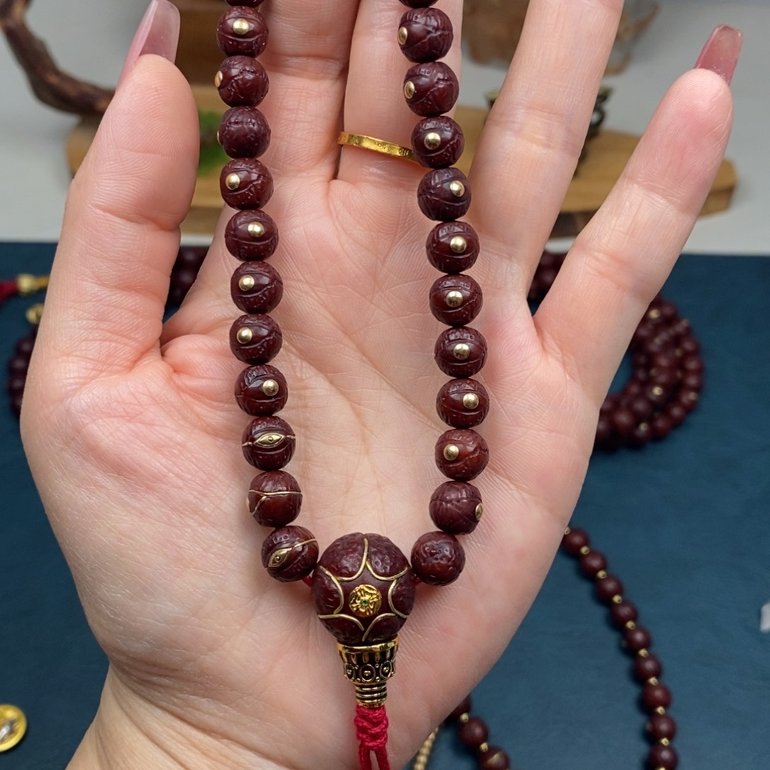 手串凤眼菩提手持金钉三眼8.8