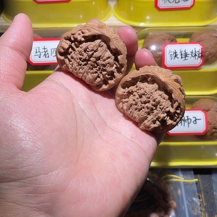 文玩核桃把件蛇头4.6