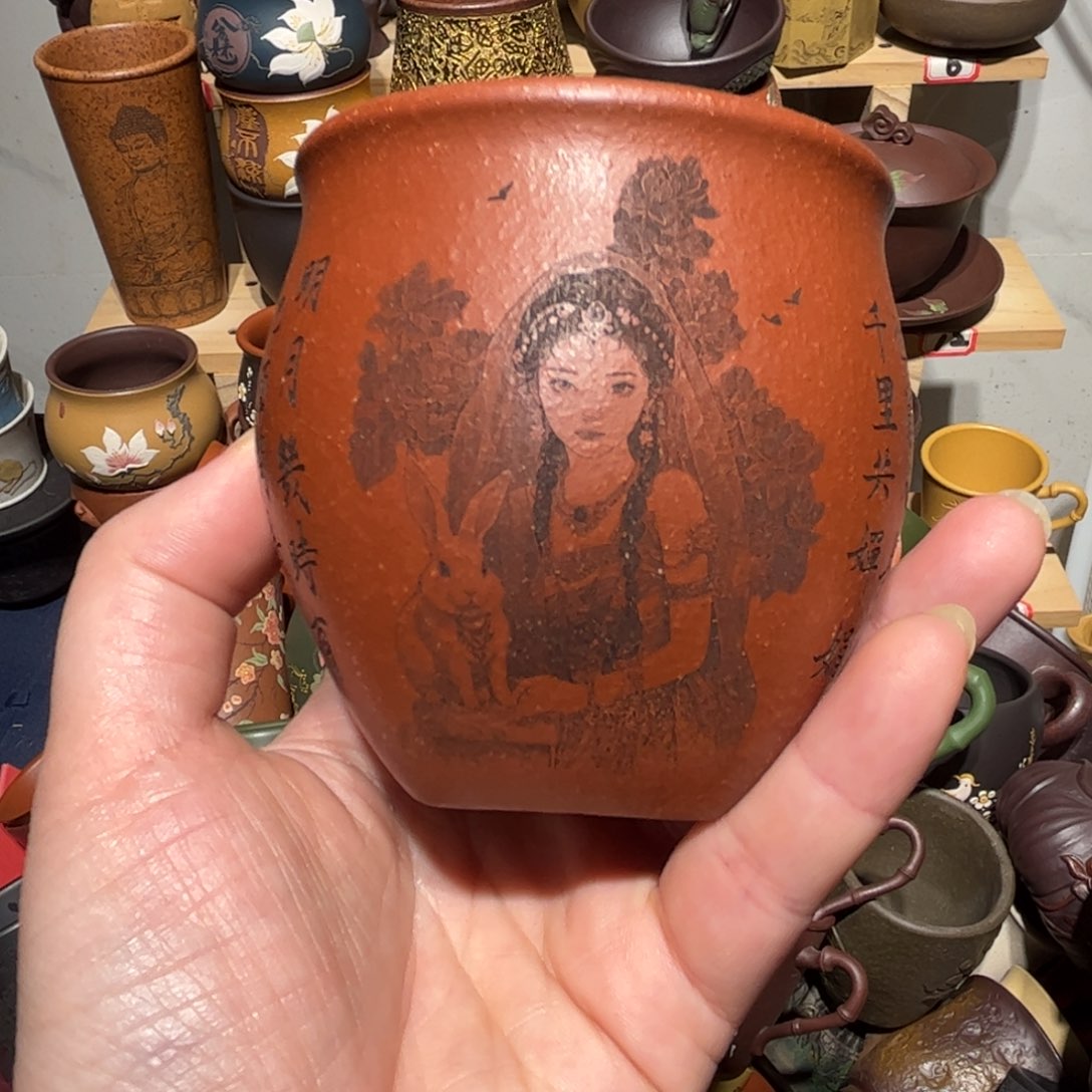 紫砂茶杯宜兴紫砂主人杯