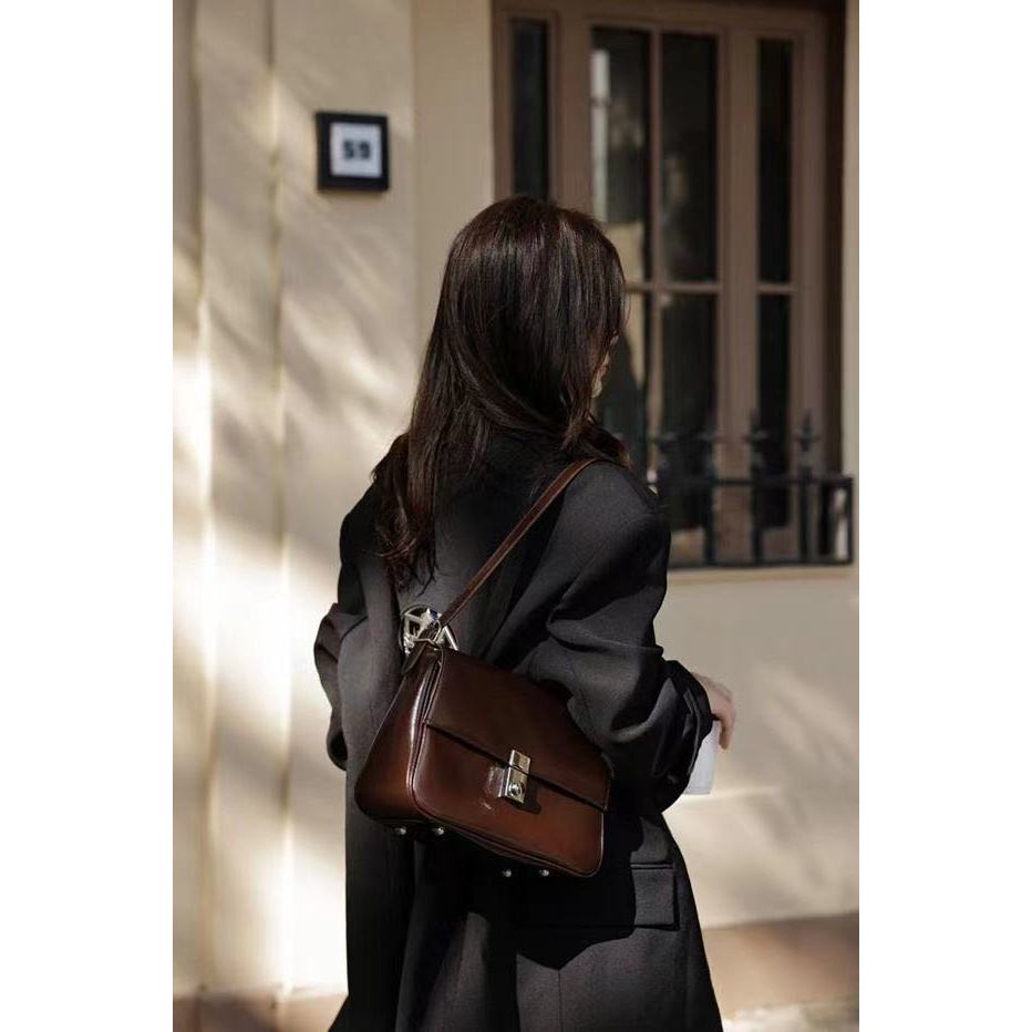 【点点福利】2792乌木咖【清货有瑕】新款时尚轻奢百搭气质女包