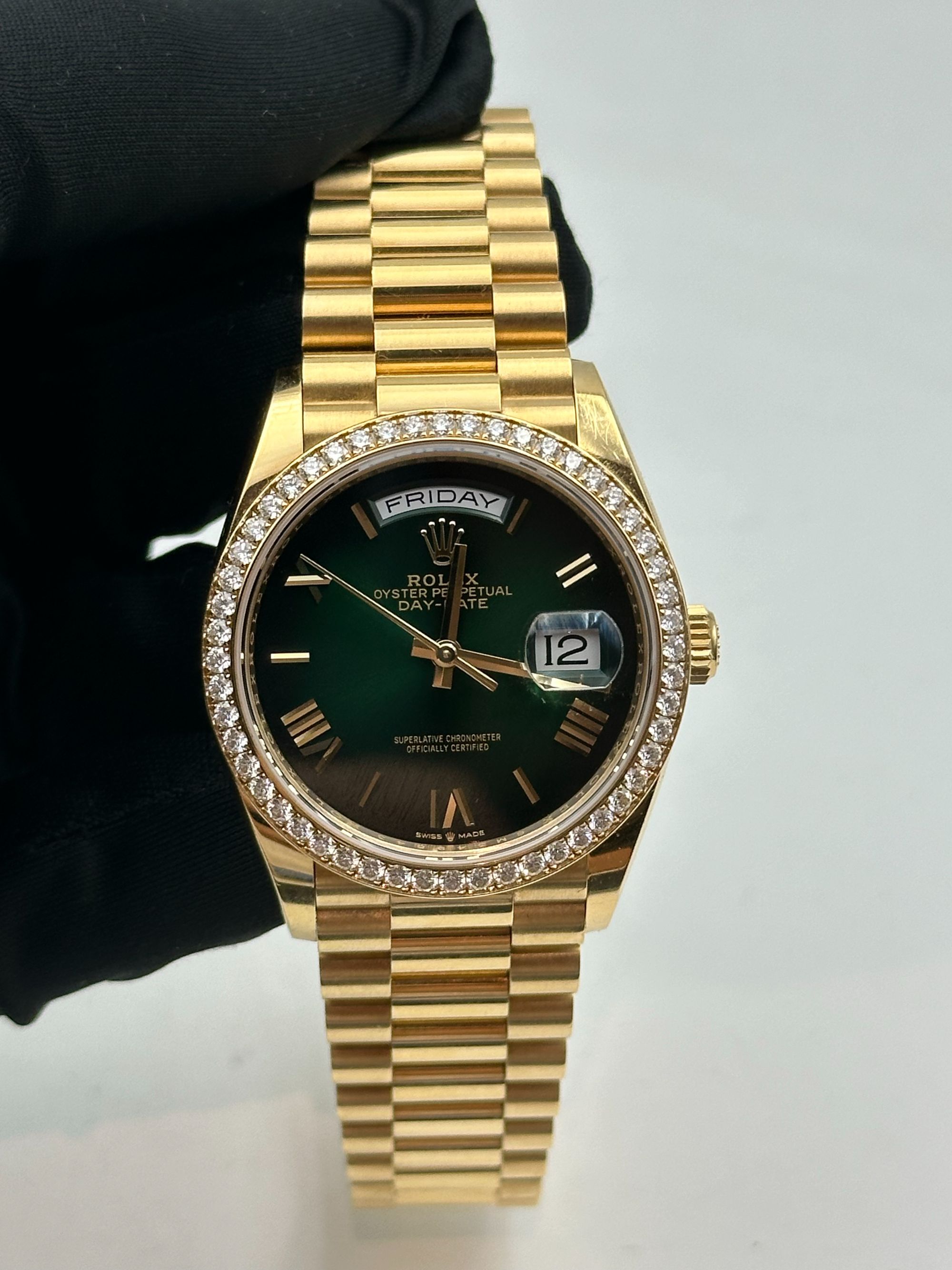 99新 Rolex/劳力士 128348 烟熏绿 24年