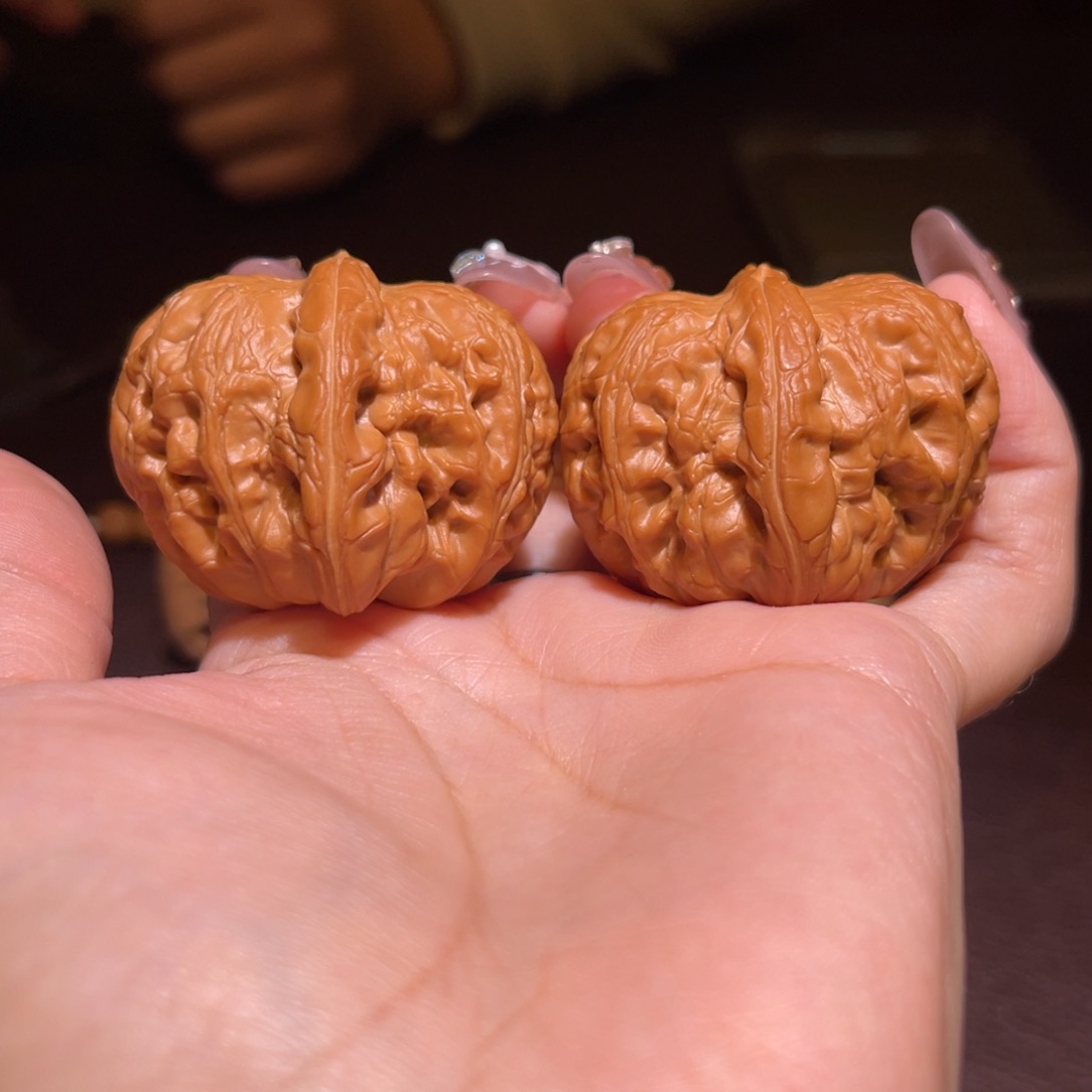 文玩核桃把件43平谷元宝全品