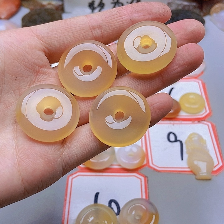 【闪购商品】未镶嵌玛瑙/玉髓珠宝半成品小*仙
