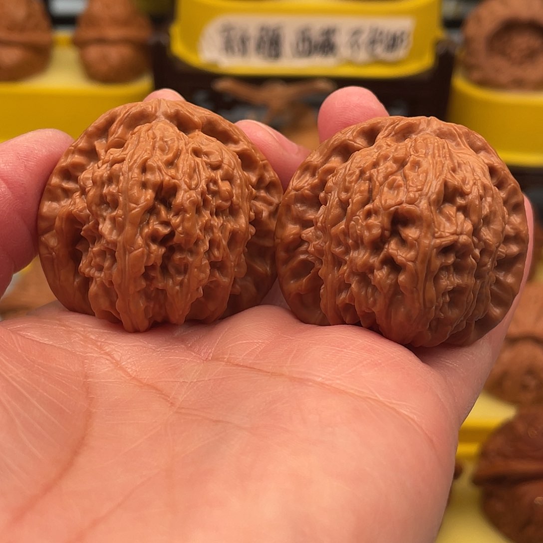 吊坠文玩核桃白狮子