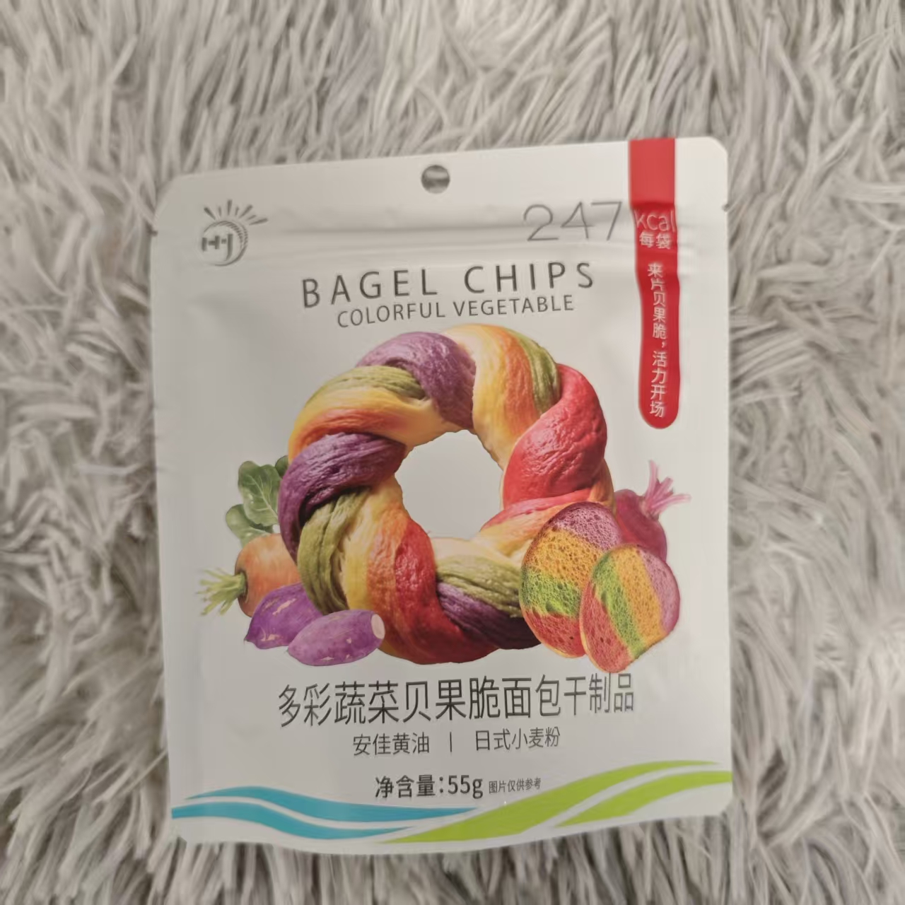 多彩蔬菜贝果脆面包干