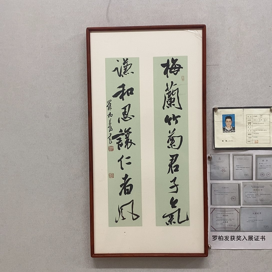 书法罗柏发书法梅兰