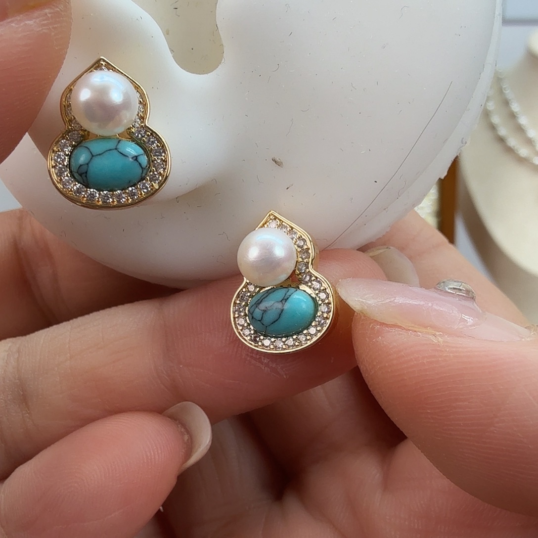 未镶嵌耳饰淡水珍珠