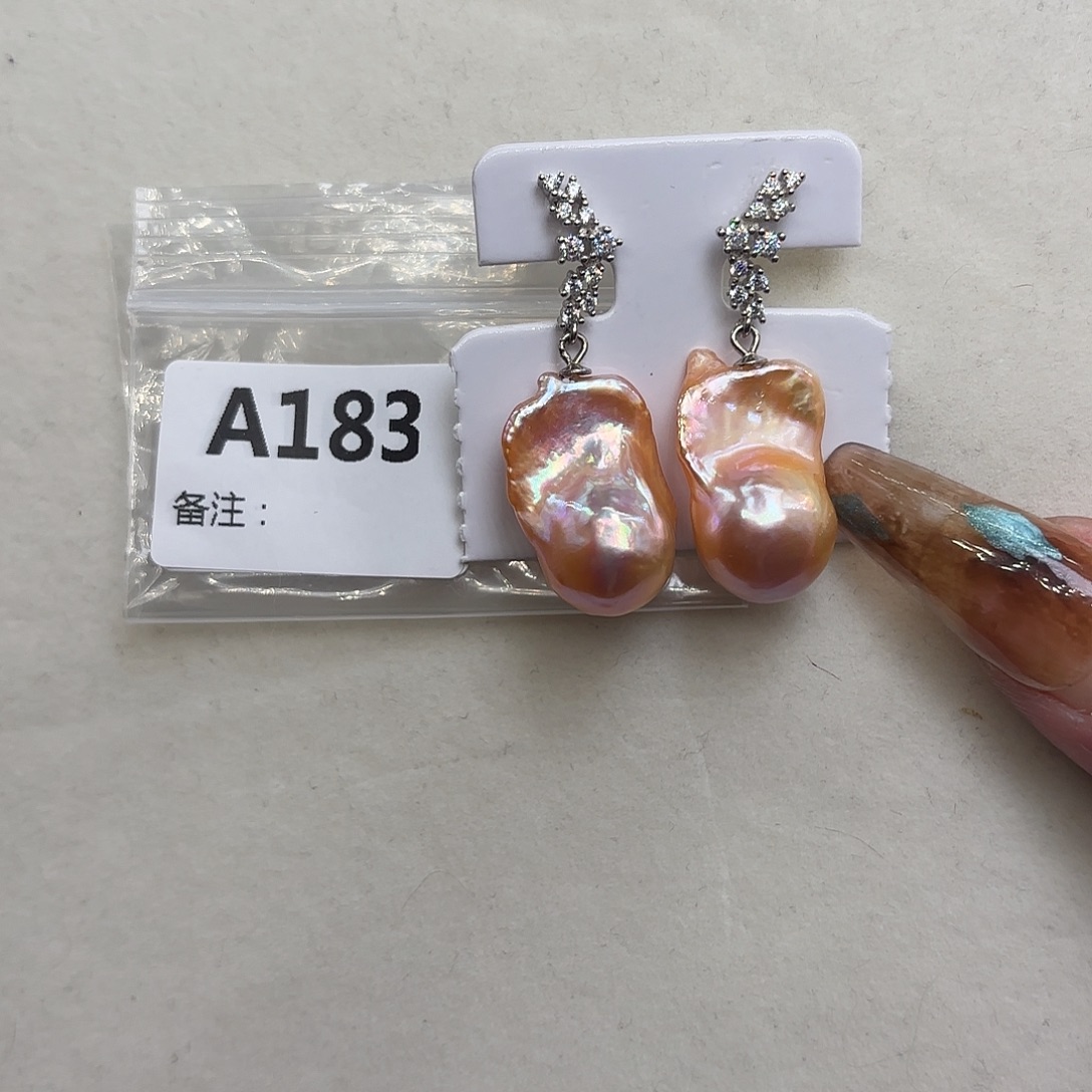 耳饰淡水珍珠银S925镶嵌