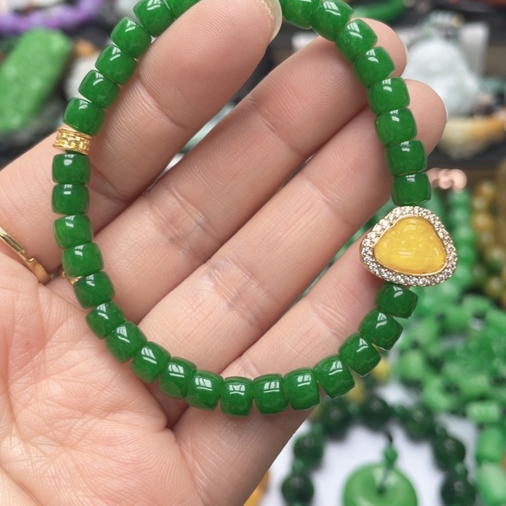 翡翠未镶嵌手链手链22