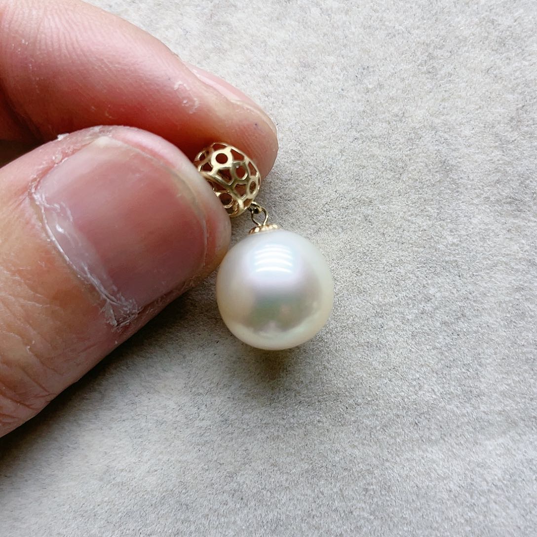 海水珍珠颈饰18K金镶嵌