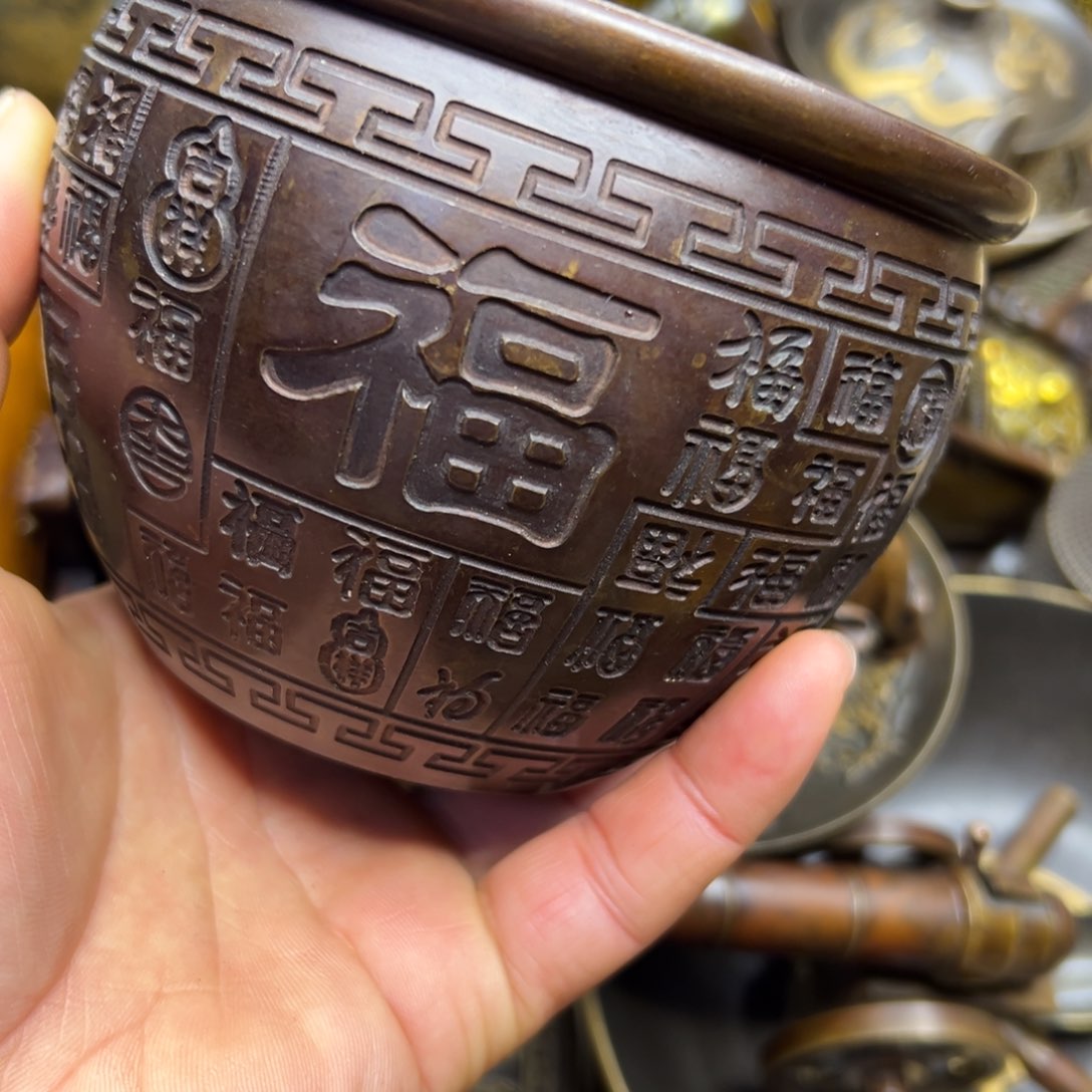 铜摆件欢迎欢迎你