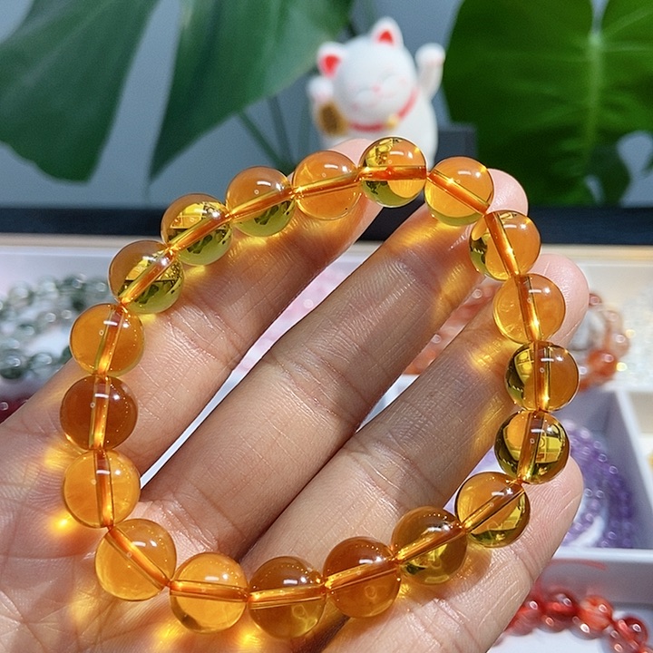 水晶手链未镶嵌黄水晶