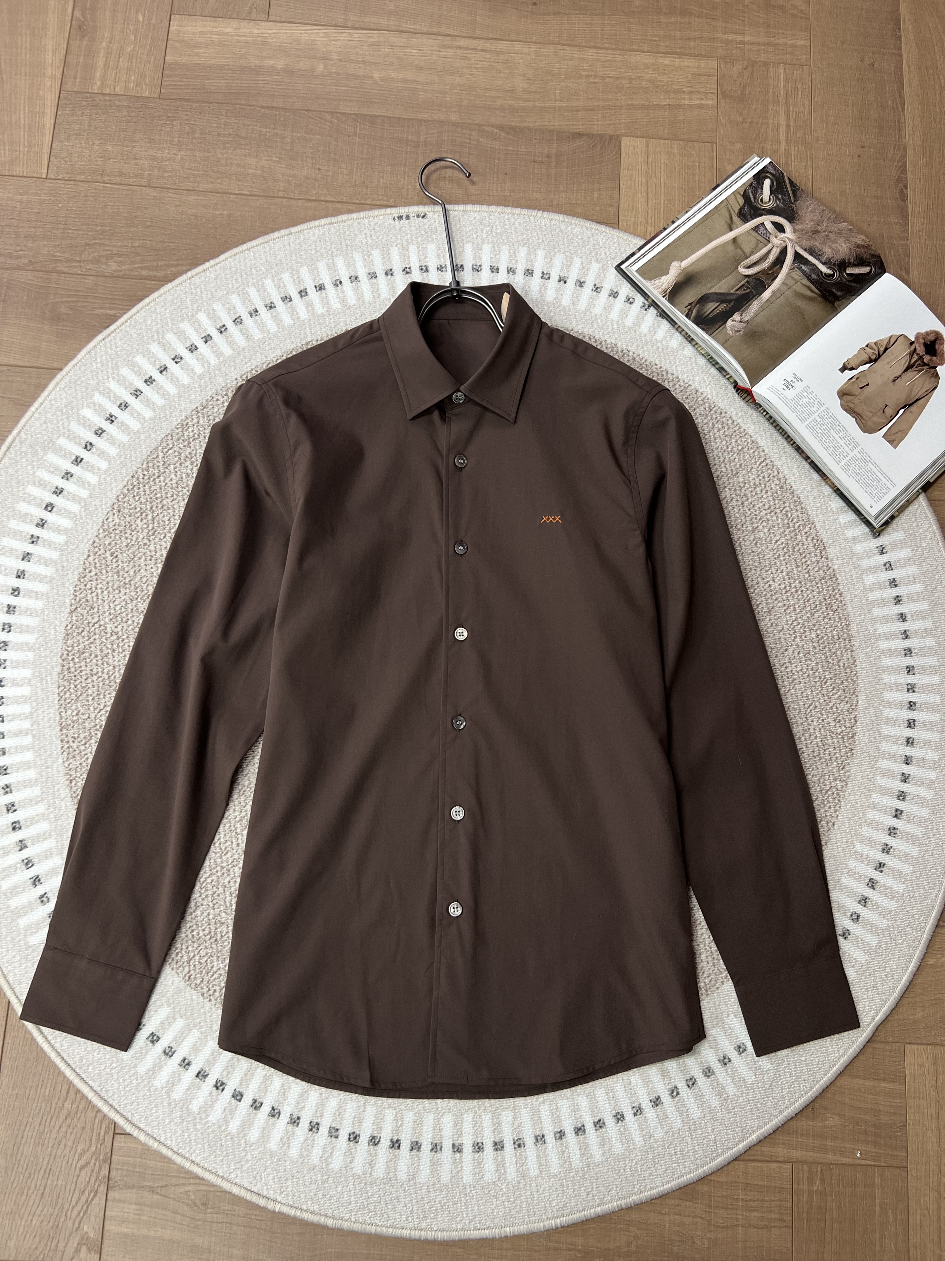 2025年秋季新款男装长袖衬衣高端上档次男士衬衣时尚男装衬衫商务