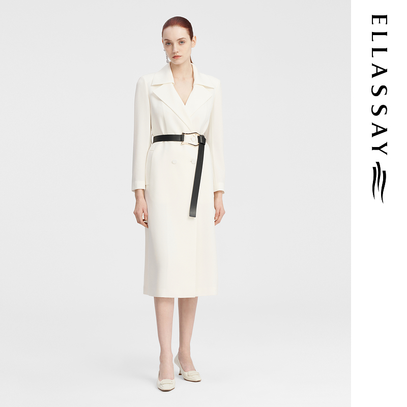 【粉丝专享】歌力思秋冬简约优雅风风衣女EWF343F00700