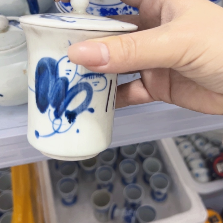 景德镇陶瓷高温瓷手绘画片随机