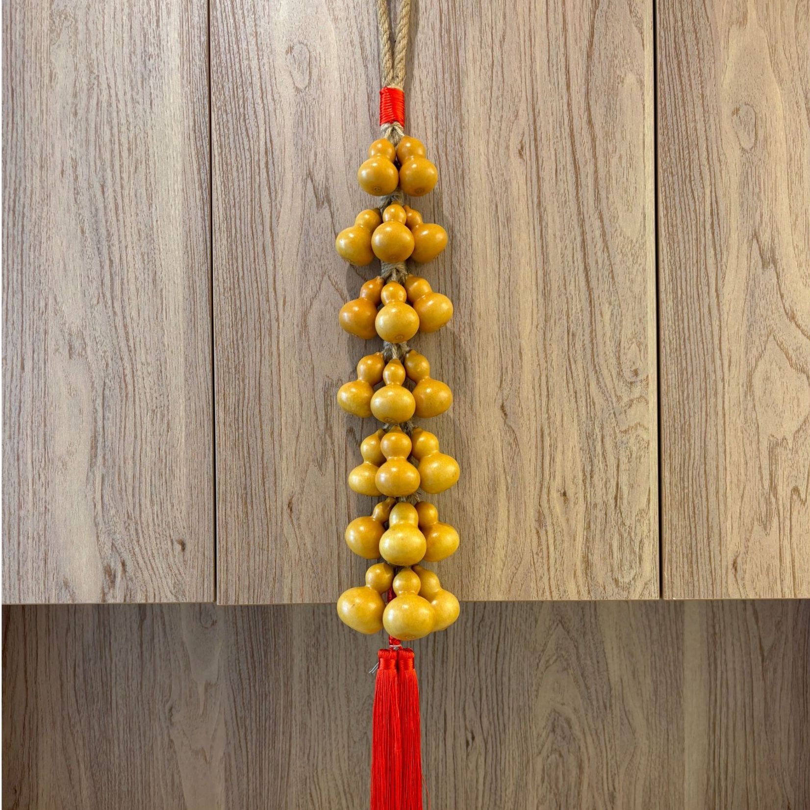 厂家直供精品20颗流苏黄皮小葫芦串玄关门两边客厅茶室葫芦挂件