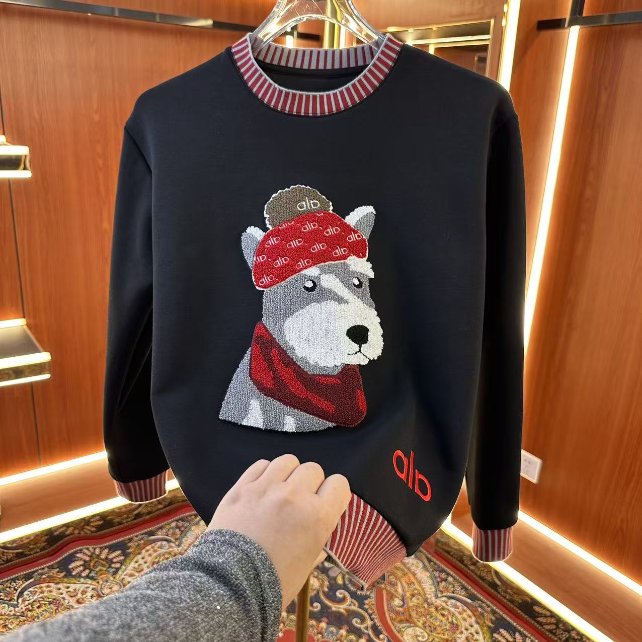 【ELK】2025冬季男士拼色長袖刺耐磨百搭重工卫衣109款