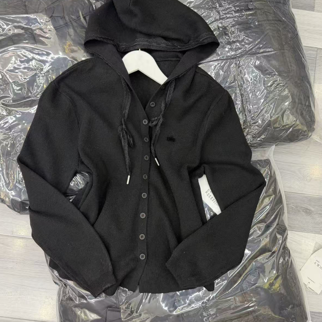 连帽针织开衫女秋冬季复古休闲百搭显瘦韩系毛衣外套