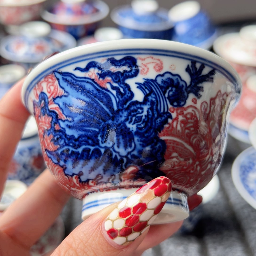 摆件景德镇毛仔柴窑主人杯