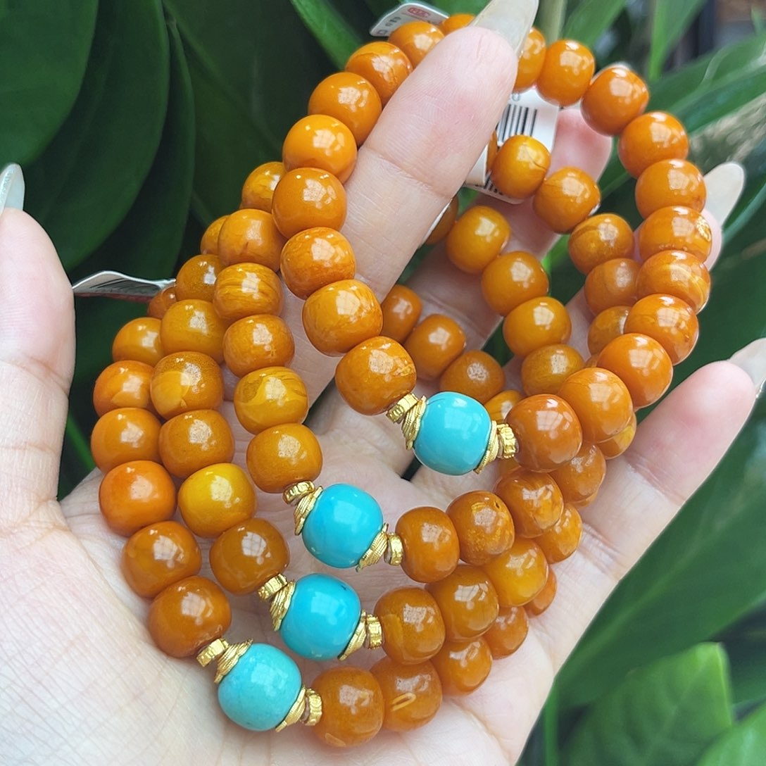 未镶嵌琥珀手链10 m多样性发其一