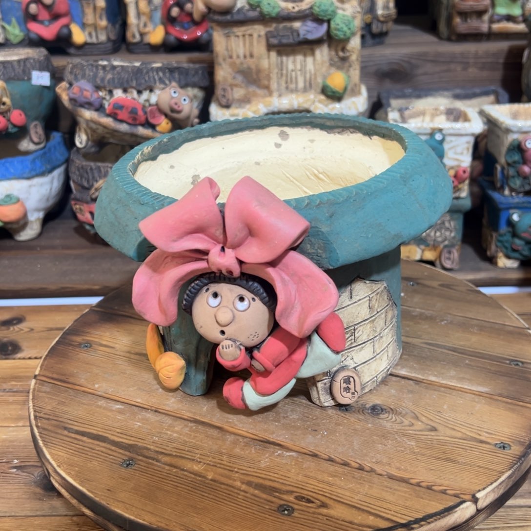 红陶嘻哈多肉花盆