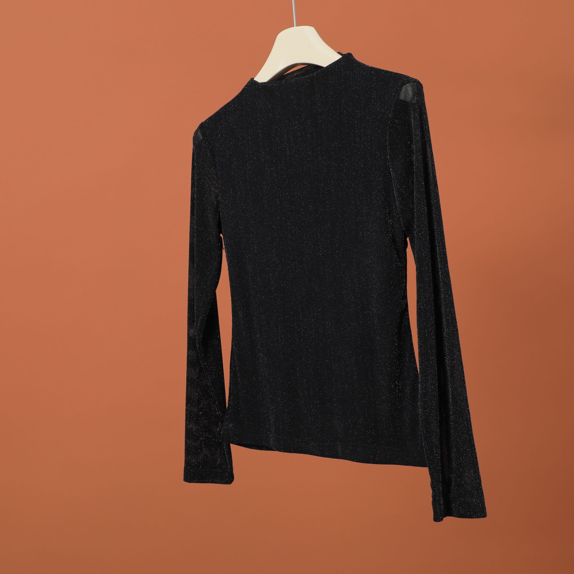 R-00545 质感不起球！女士时尚舒适简约纯色修身显瘦打底衫T恤