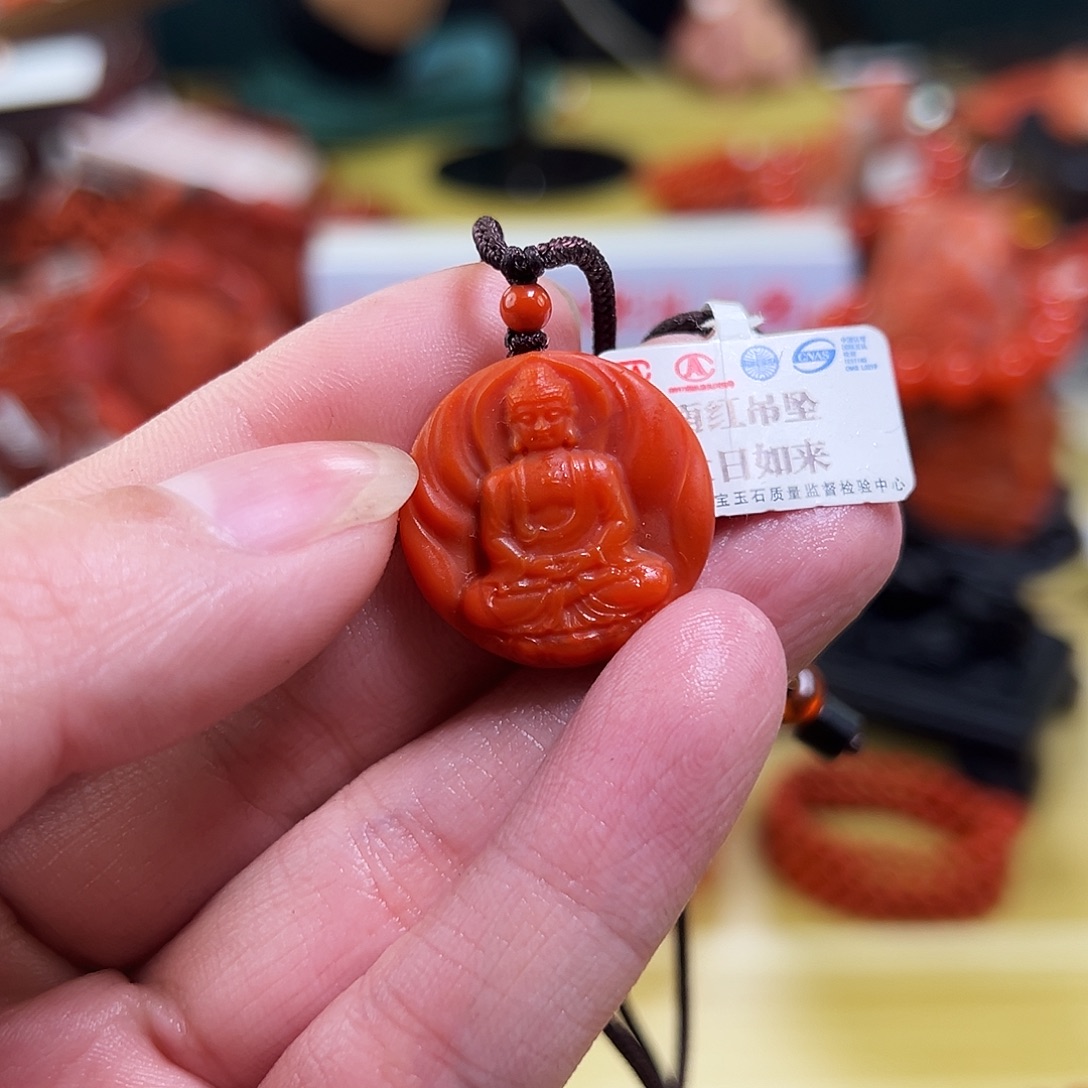 南红玛瑙未镶嵌多样性发一保山南红大日如来