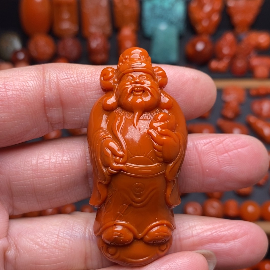 南红玛瑙精工吊坠未镶嵌