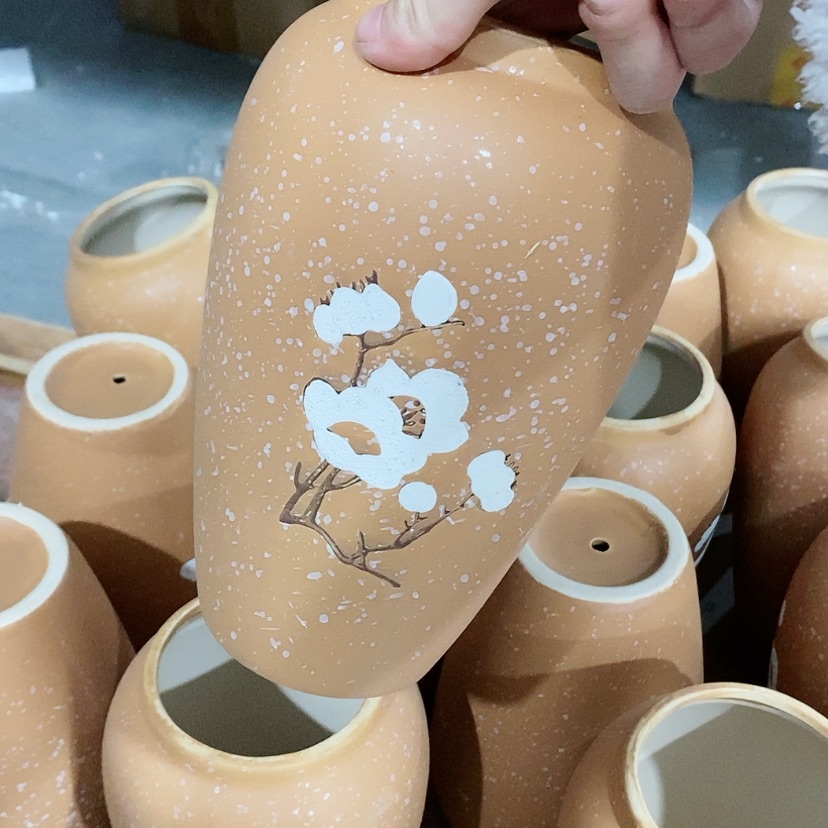 【闪购商品】红陶陶瓷花盆，多肉花盆