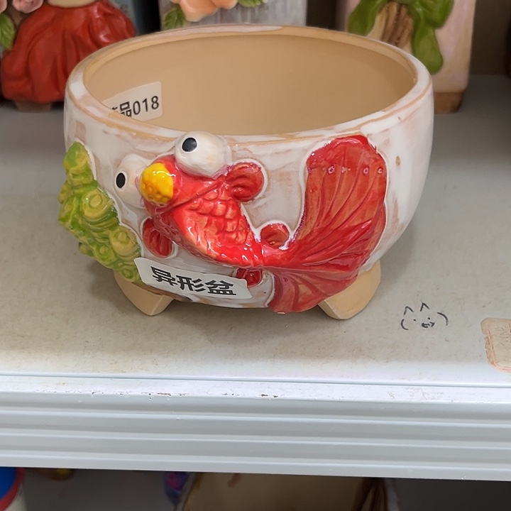 粗陶材质多肉花盆