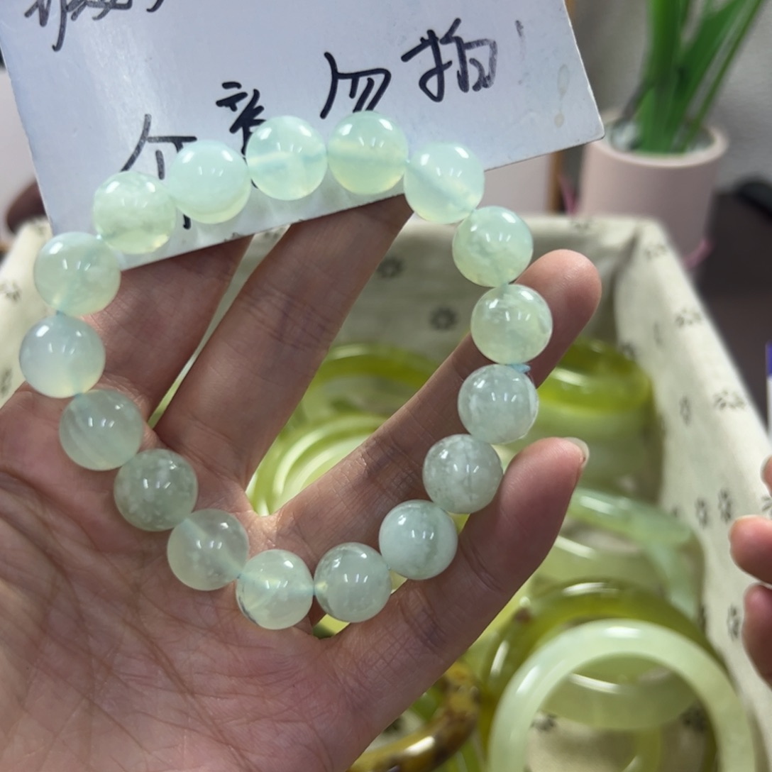 蛇纹石玉手镯未镶嵌348