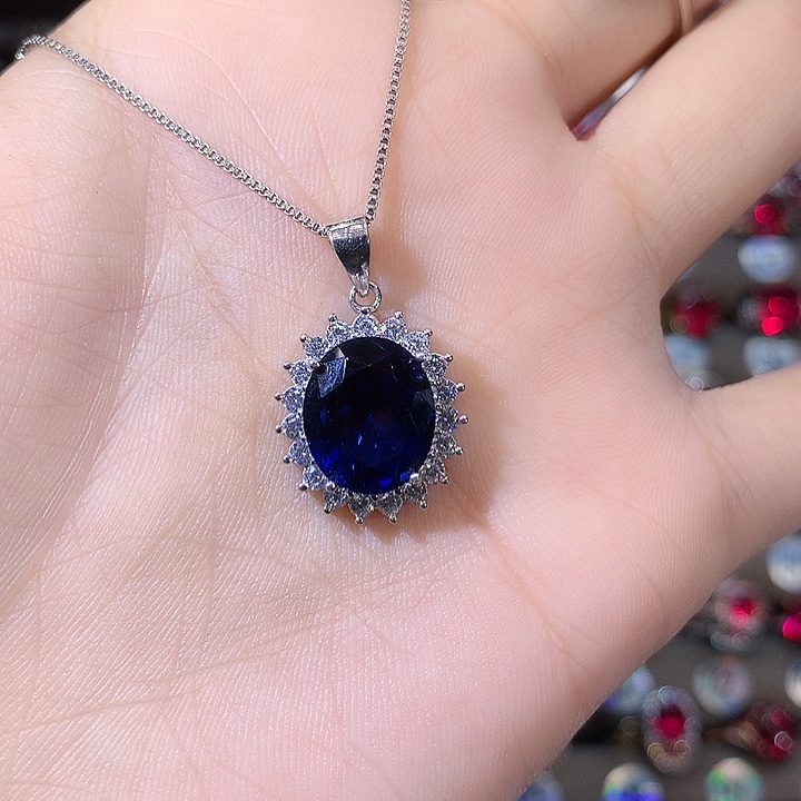 吊坠925银皇家蓝吊坠1012