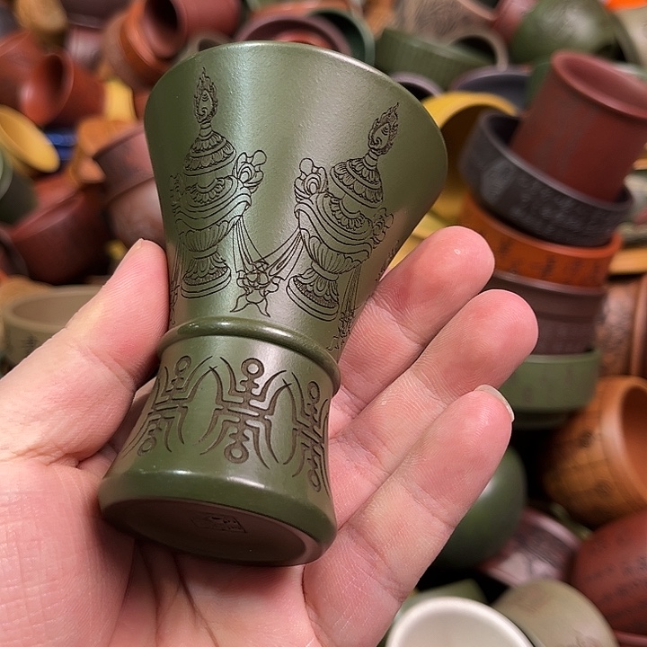 紫砂茶杯全手工紫砂主人杯