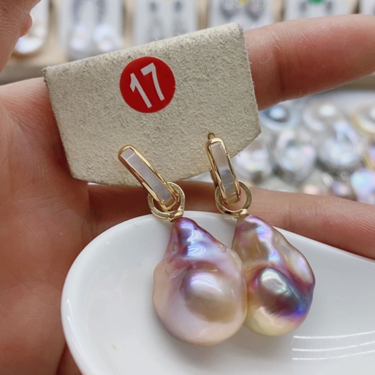 【闪购商品】淡水珍珠耳饰银S925镶嵌