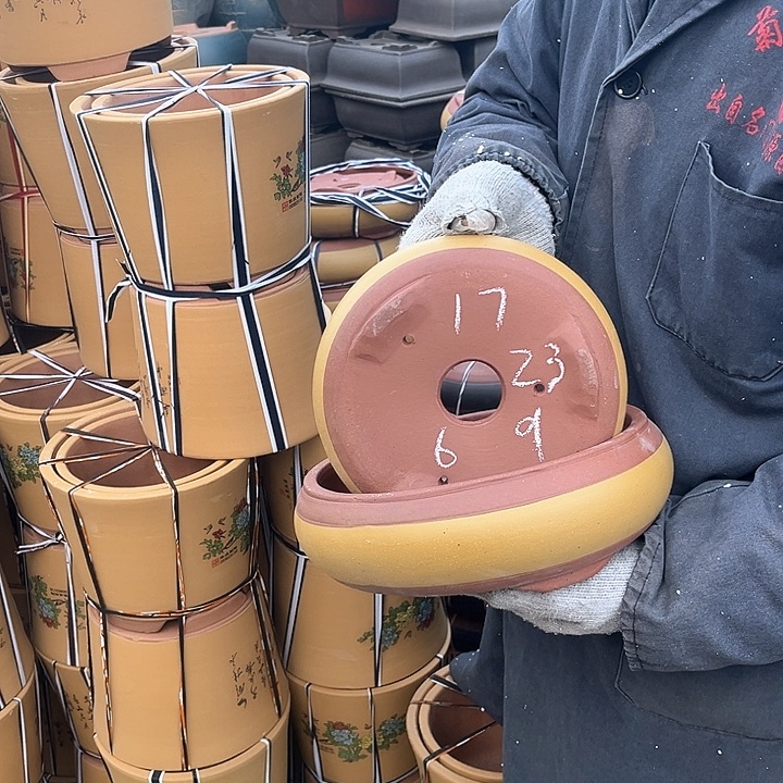 紫砂紫砂花盆也太棒