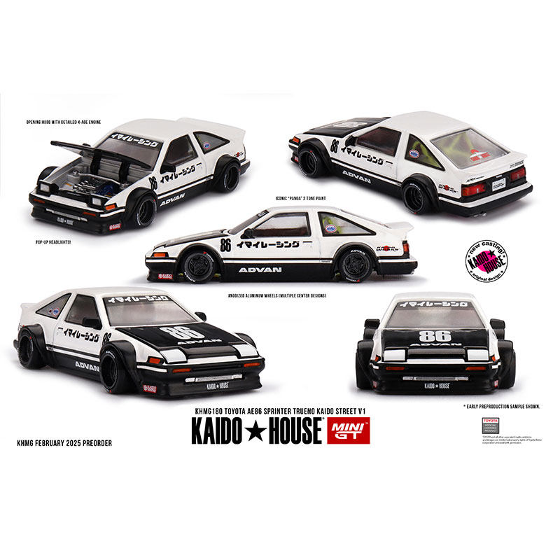 KAIDO HOUSE MINIGT车模 1:64 合金 丰田AE86小比例汽车模型收藏