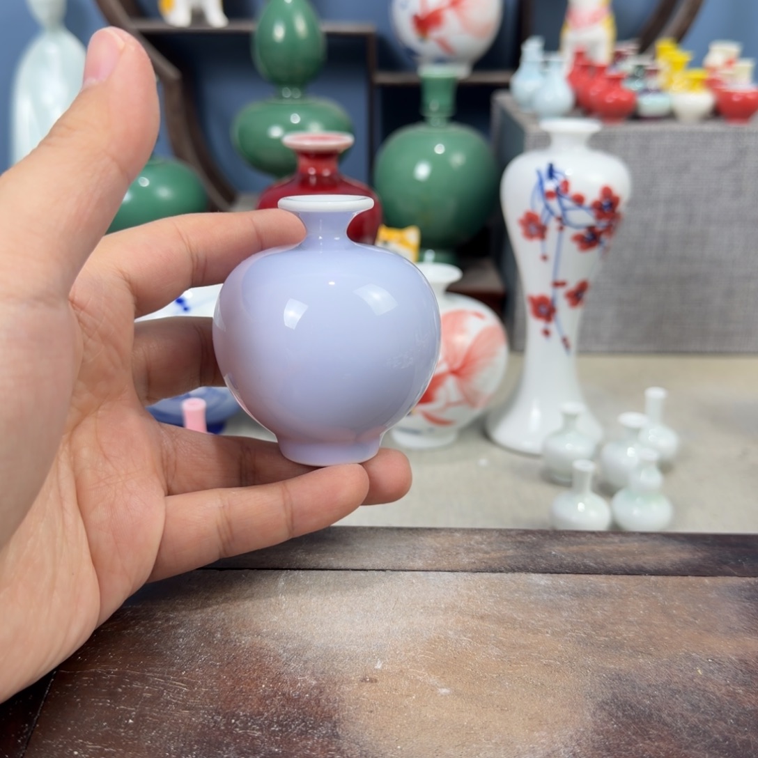 陶瓷手工小花器摆件