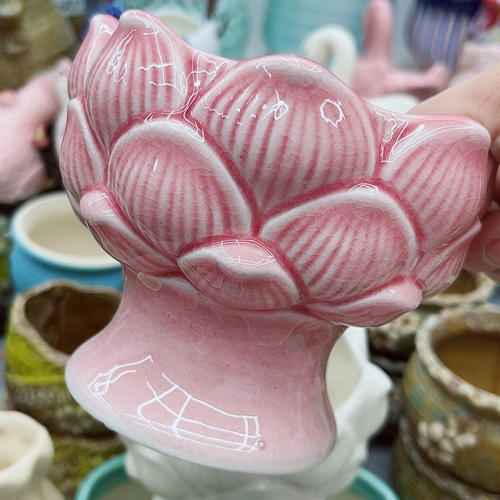 多肉绿植陶瓷花盆9.9包邮，有孔