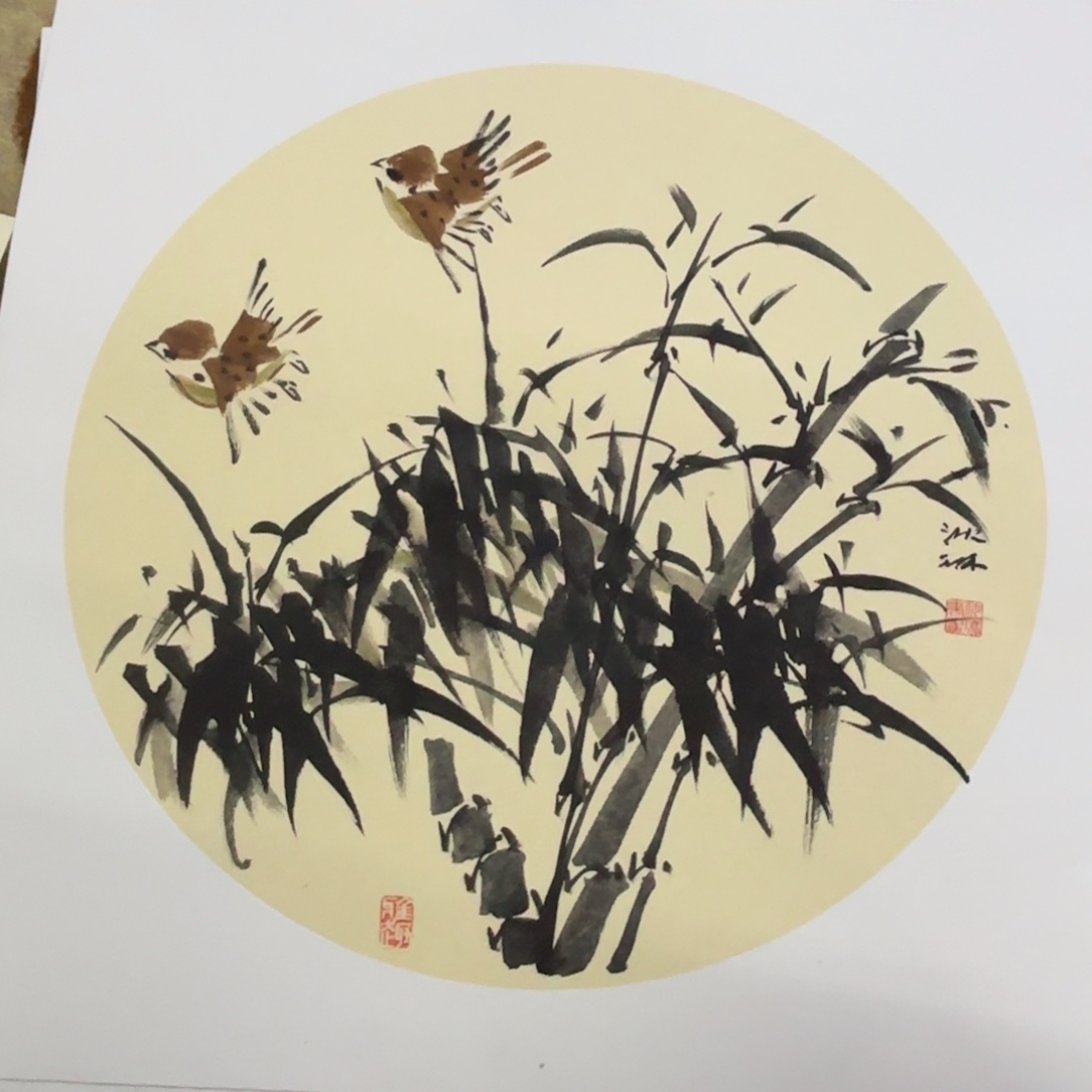 帅***眼国画国画老师作品刘