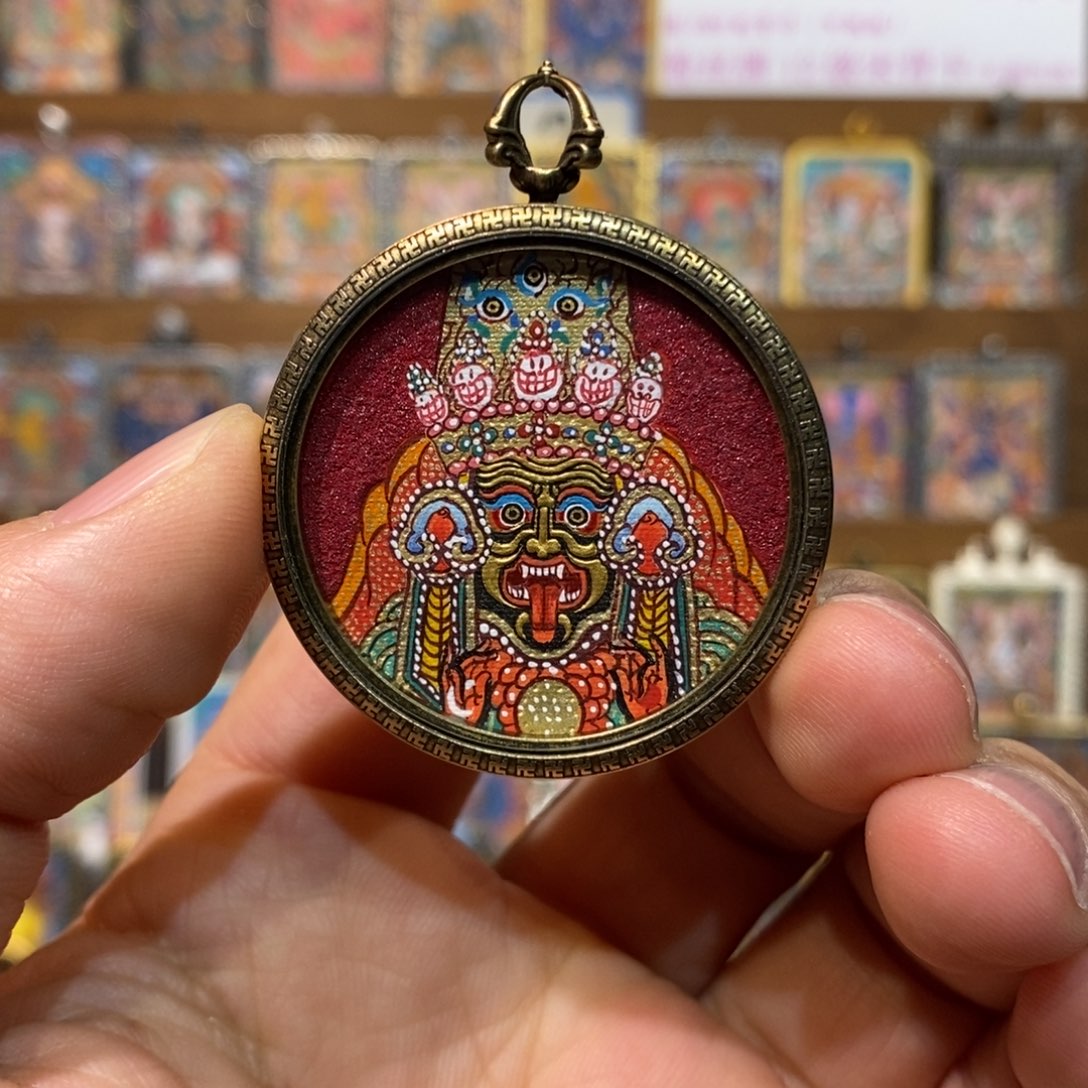 吊坠开播特惠纯手绘扎基唐卡3.5尺寸