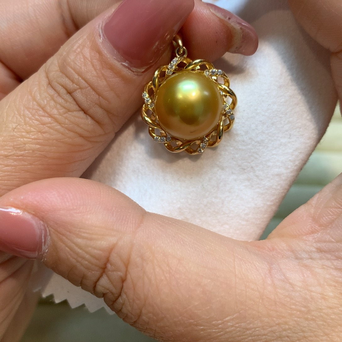 海水珍珠颈饰银S925镶嵌