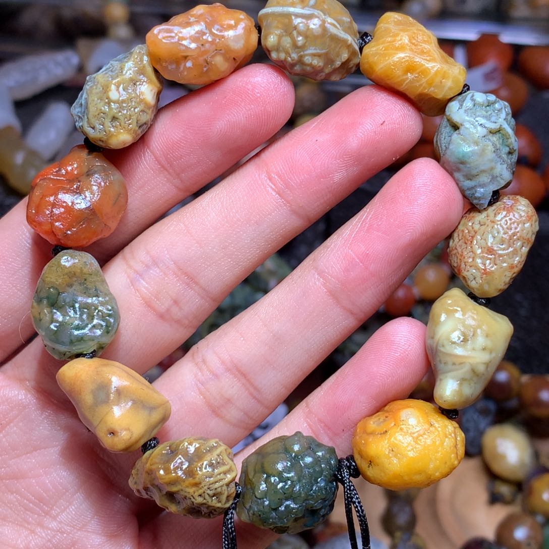 未镶嵌玛瑙/玉髓珠宝半成品