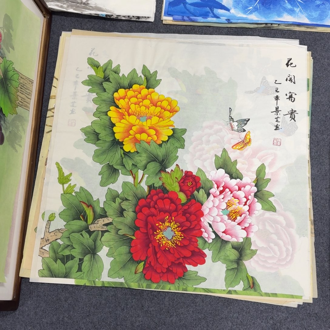 国画68×68工笔手绘画画画