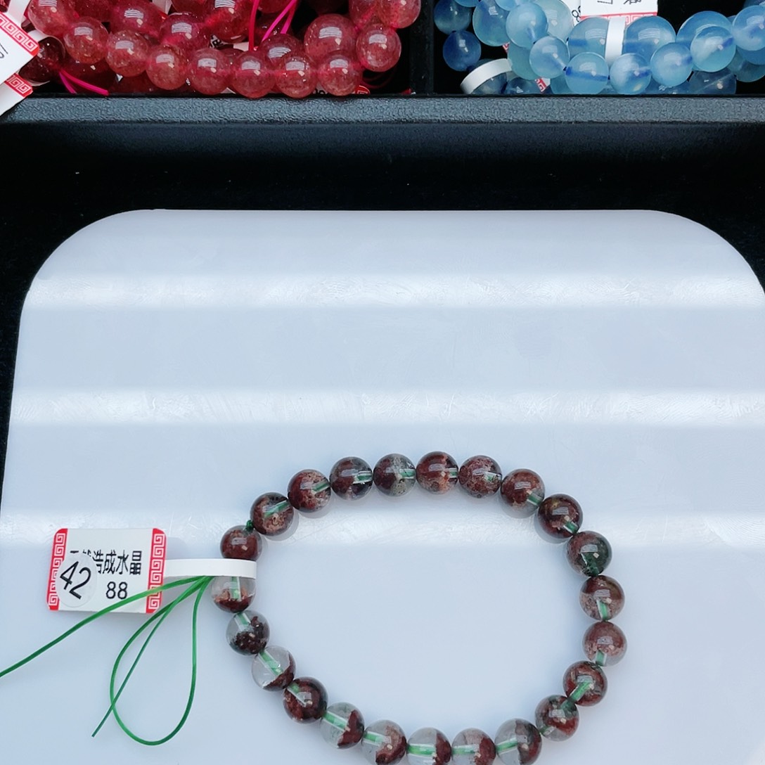 水晶手串未镶嵌绿幽灵