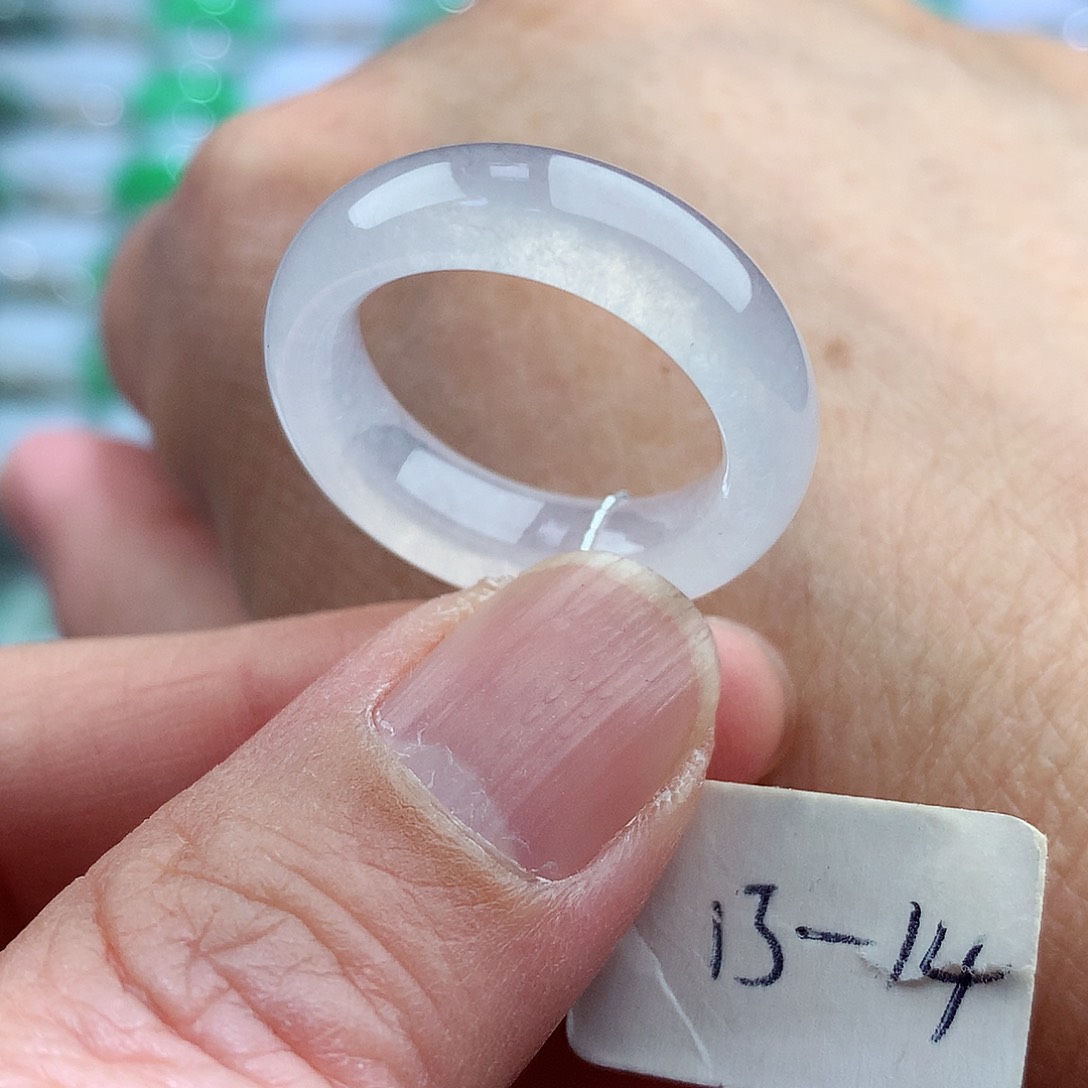 未镶嵌戒指翡翠13-14号