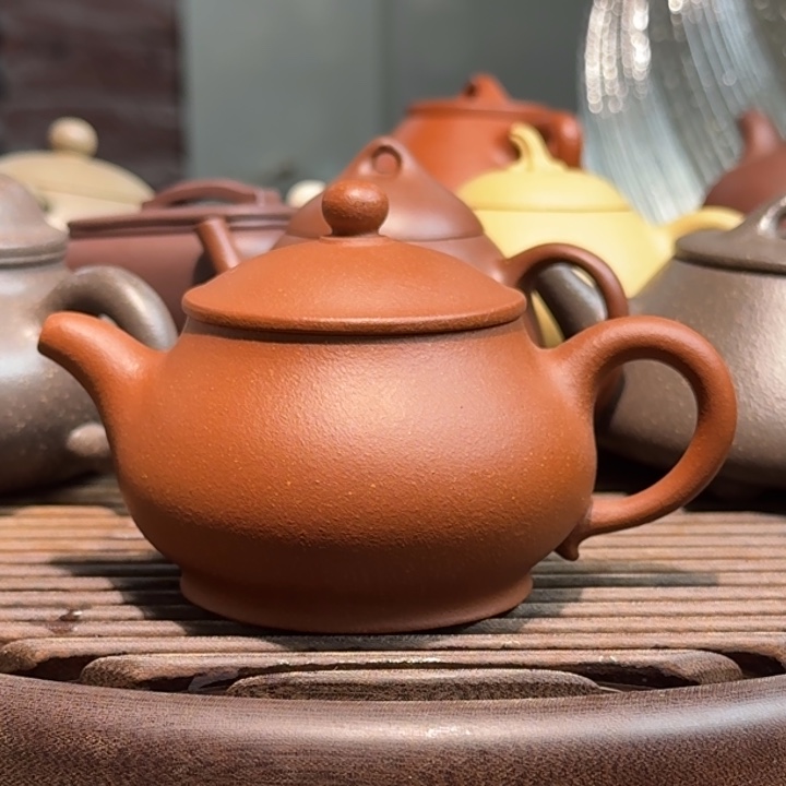 紫砂茶案红将坡无添加小潘170cc