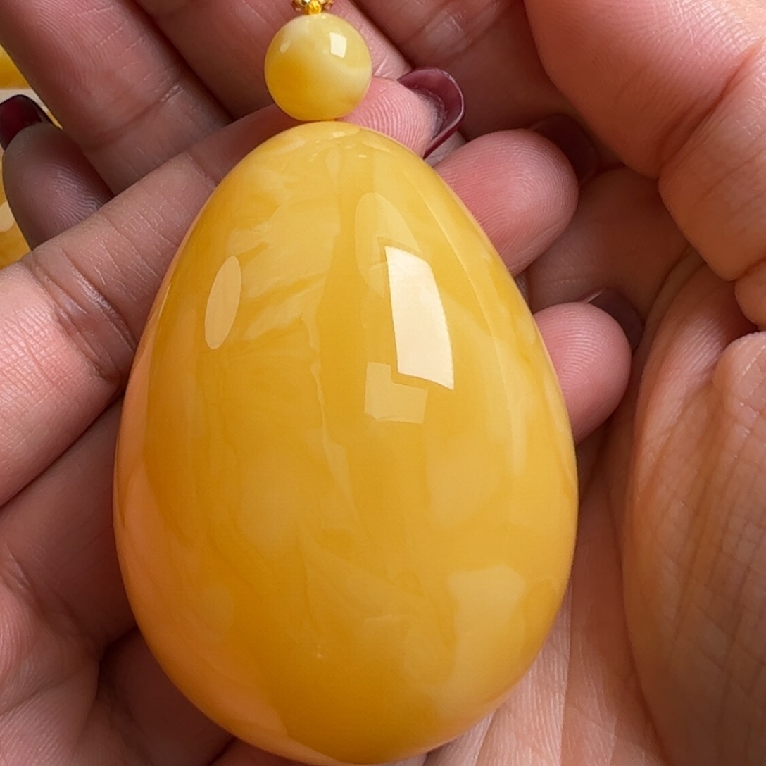 蜜蜡毛衣链未镶嵌无优化